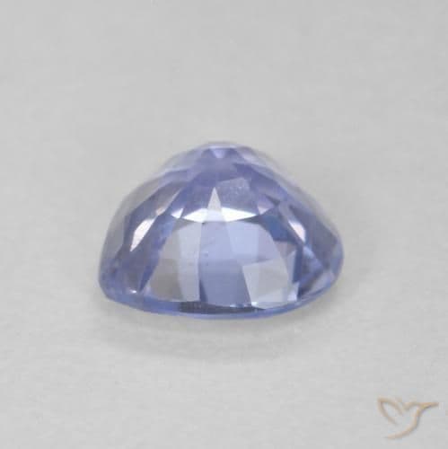 0.70ct Natural Pastel Blue Sapphire, Heart Shape, 5.4x5.4 mm