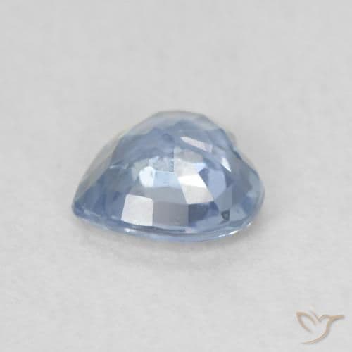 0.52ct Natural Teal Sapphire, Heart Shape, 5.1x5.1 mm