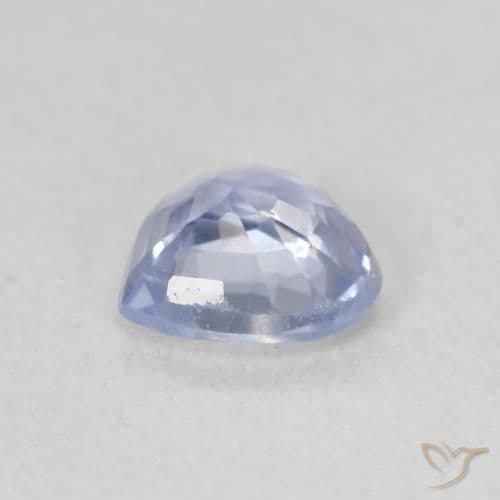 0.59ct Natural Violet Blue Sapphire, Heart Shape, 5.1x5.1 mm