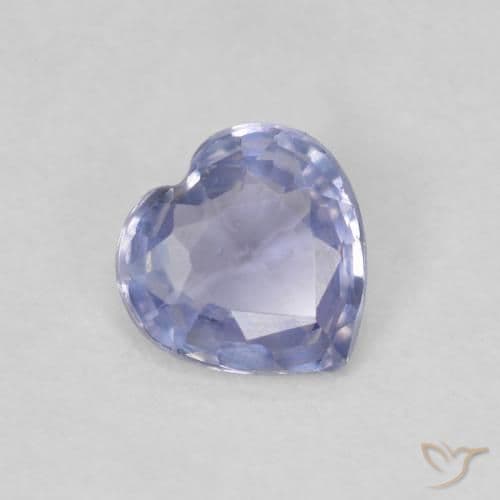 0.48ct Natural Light Blue Sapphire, Heart Shape, 5.1x5 mm