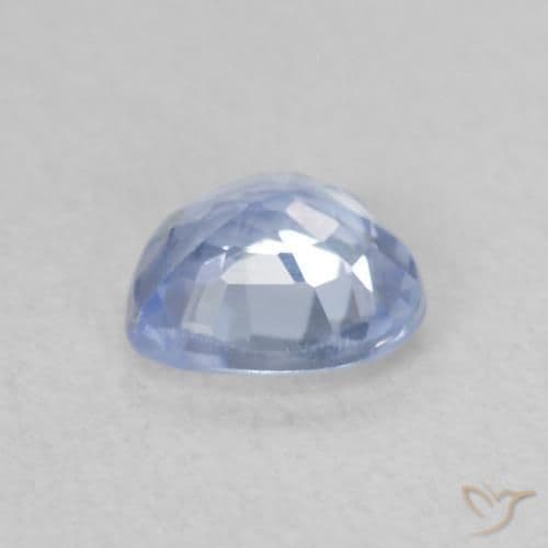 0.59ct Natural Light Blue Sapphire, Heart Shape, 5.1x5 mm