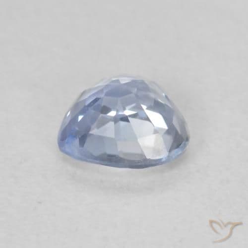 0.56ct Bluish White Sapphire, Heart Shape, 4.9x4.8 mm