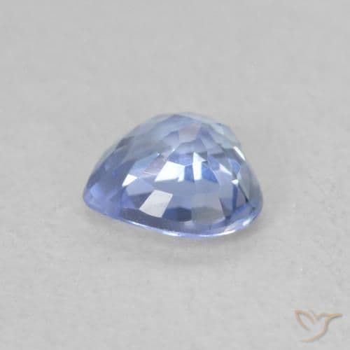 0.50ct Natural Pastel Blue Sapphire, Heart Shape, 4.9x4.7 mm
