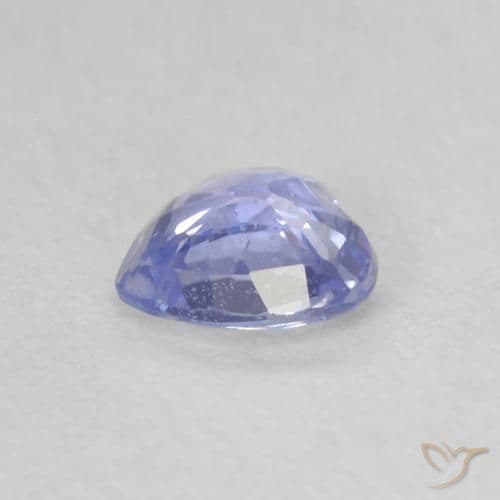 0.45ct Natural Light Blue Sapphire, Heart Shape, 4.9x4.8 mm