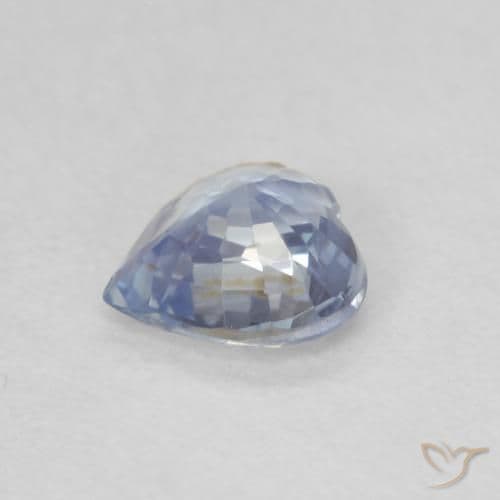 0.48ct Light Sky Blue Sapphire, Heart Shape, 4.9x4.8 mm