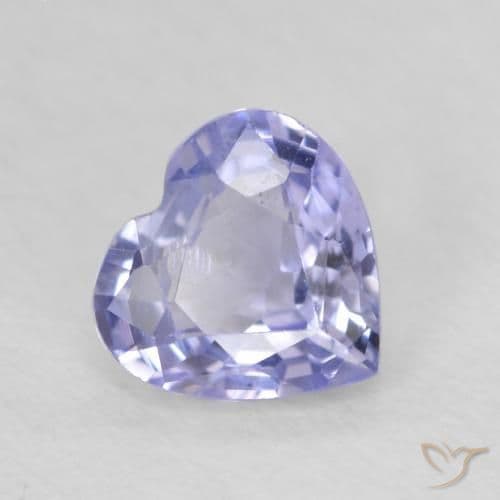 0.73ct Natural Light Blue Sapphire, Heart Shape, 5.7x5.5 mm