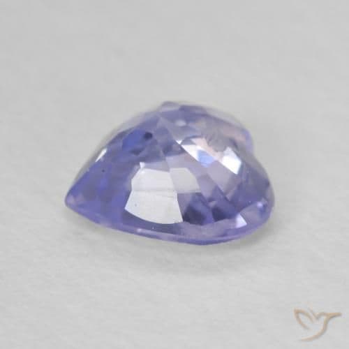 0.73ct Natural Light Blue Sapphire, Heart Shape, 5.7x5.5 mm