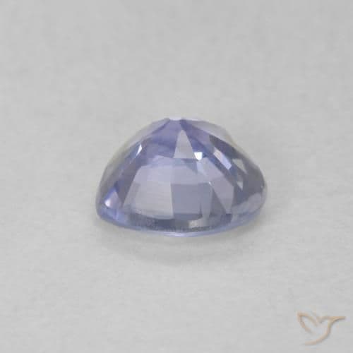 0.46ct Natural Light Blue Sapphire, Heart Shape, 4.8x4.5 mm