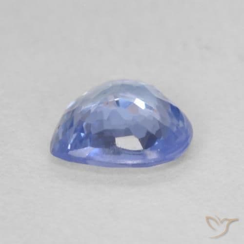 0.62ct Natural Light Blue Sapphire, Heart Shape, 5.5x2.3 mm