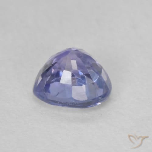 0.63ct Natural Light Blue Sapphire, Heart Shape, 4.9x4.8 mm