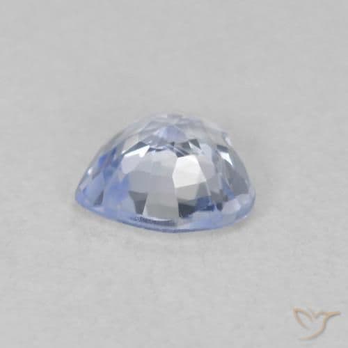0.51ct Natural Light Blue Sapphire, Heart Shape, 5.2x5 mm