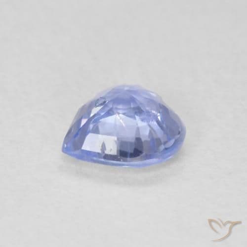 0.49ct Natural Light Blue Sapphire, Heart Shape, 4.9x4.9 mm