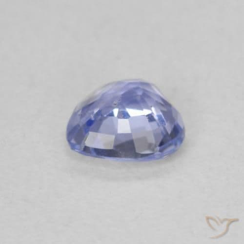 0.45ct Natural Light Blue Sapphire, Heart Shape, 4.7x4.7 mm