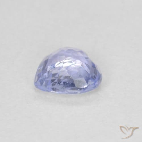 0.42ct Natural Pastel Blue Sapphire, Heart Shape, 4.7x4.6 mm
