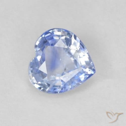 0.50ct Purplish Blue Sapphire, Heart Shape, 4.8x4.8 mm
