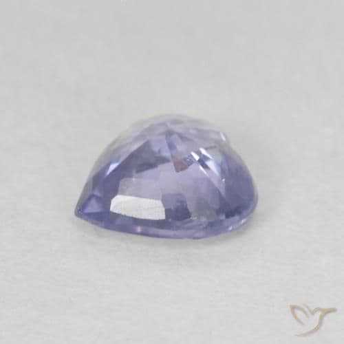 0.52ct Natural Light Blue Sapphire, Heart Shape, 4.9x4.9 mm