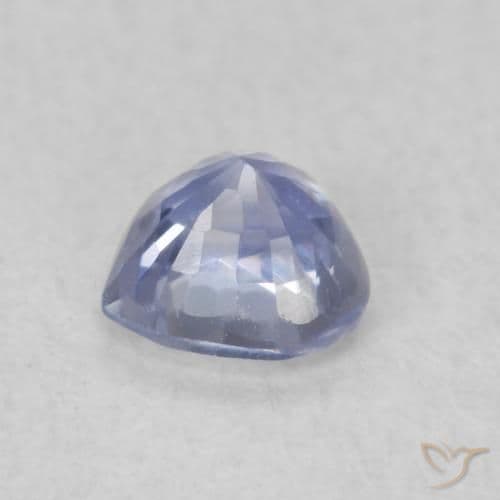 0.46ct Natural Light Blue Sapphire, Heart Shape, 4.4x4.3 mm