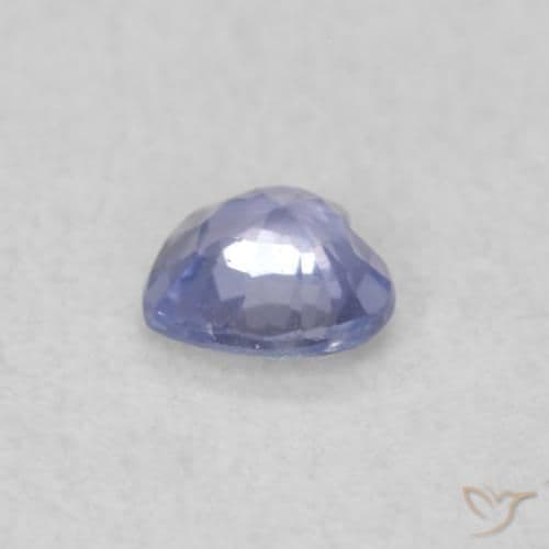 0.20ct Natural Light Blue Sapphire, Heart Shape, 3.7x3.7 mm