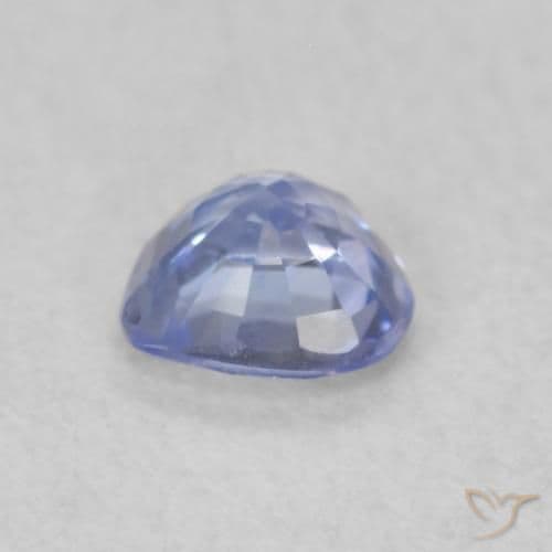 0.37ct Natural Pastel Blue Sapphire, Heart Shape, 4.3x4.3 mm