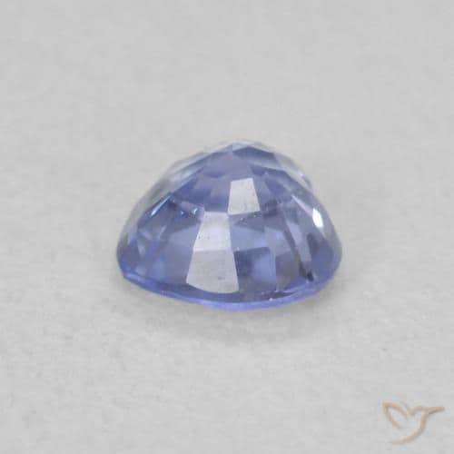 0.34ct Natural Light Blue Sapphire, Heart Shape, 4.2x4 mm