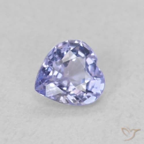 0.29ct Natural Light Blue Sapphire, Heart Shape, 4x3.8 mm