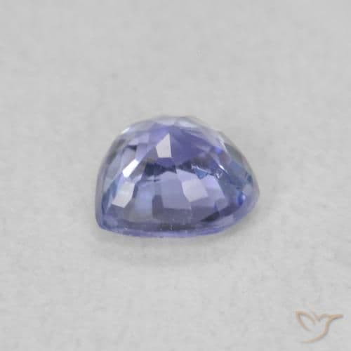 0.29ct Natural Light Blue Sapphire, Heart Shape, 4x3.8 mm