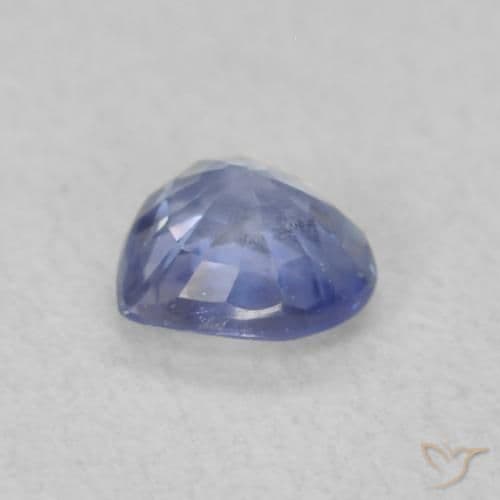 0.37ct Natural Baby Blue Sapphire, Heart Shape, 4.3x4.2 mm