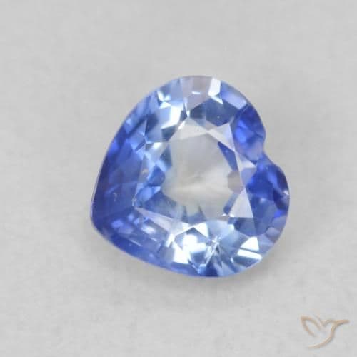 0.43ct Medium Navy Blue Sapphire, Heart Shape, 4.5x4.4 mm