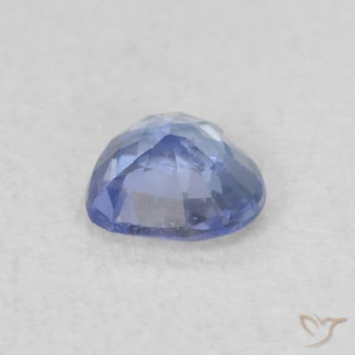 0.31ct Natural Pastel Blue Sapphire, Heart Shape, 4.2x4.1 mm