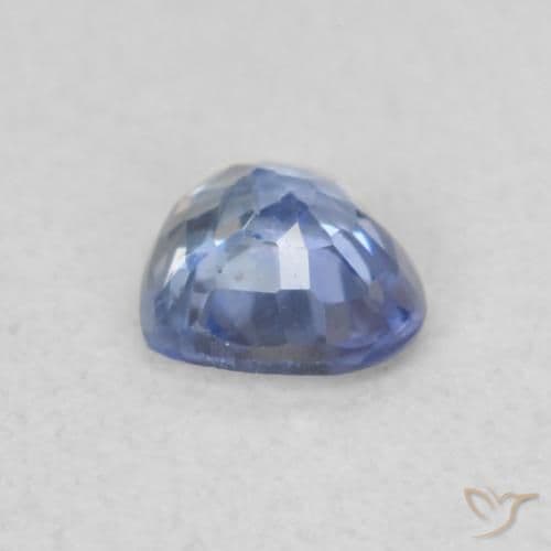 0.37ct Natural Light Blue Sapphire, Heart Shape, 4.5x4.2 mm