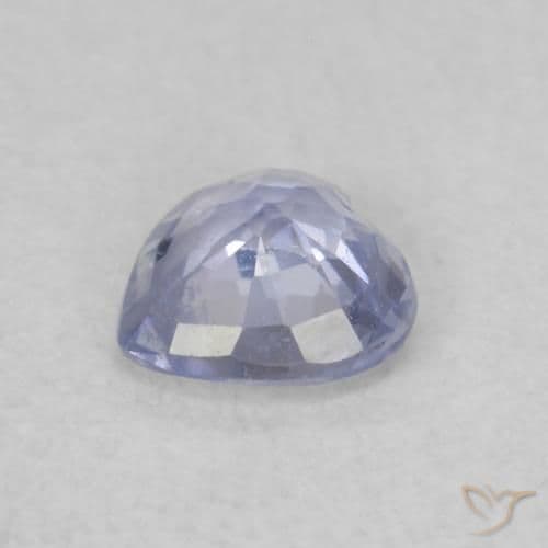 0.37ct Natural Light Blue Sapphire, Heart Shape, 4.5x4.4 mm