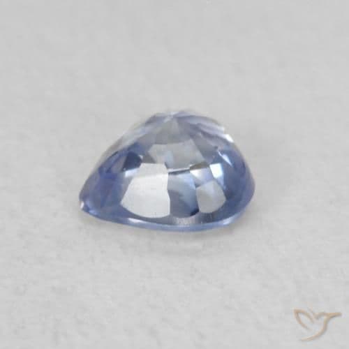 0.31ct Natural Pastel Blue Sapphire, Heart Shape, 4x4 mm
