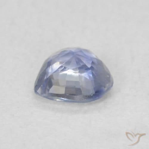 0.34ct Natural Baby Blue Sapphire, Heart Shape, 4.3x4.3 mm
