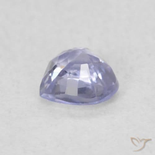 0.36ct Natural Light Blue Sapphire, Heart Shape, 4.3x4 mm