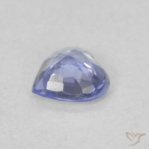 0.30ct Natural Pastel Blue Sapphire, Heart Shape, 4.2x4.2 mm