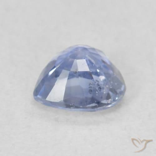 0.50ct Natural Light Blue Sapphire, Heart Shape, 4.8x4.7 mm