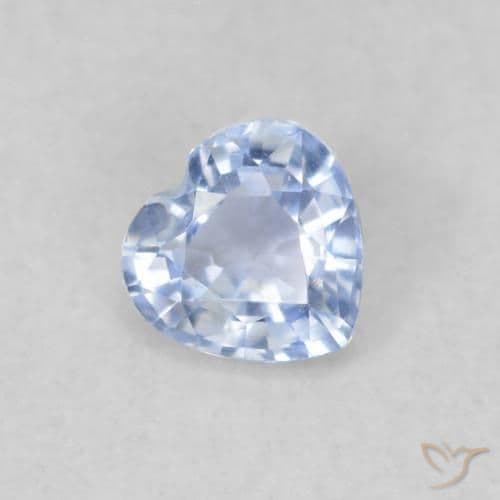 0.30ct Light Violet Blue Sapphire, Heart Shape, 4.1x3.9 mm