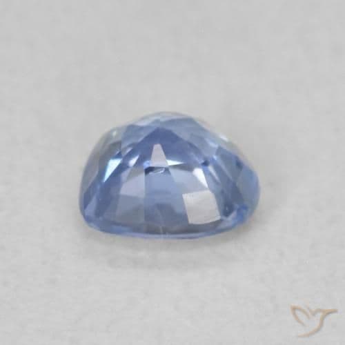 0.38ct Natural Baby Blue Sapphire, Heart Shape, 4.3x4.3 mm