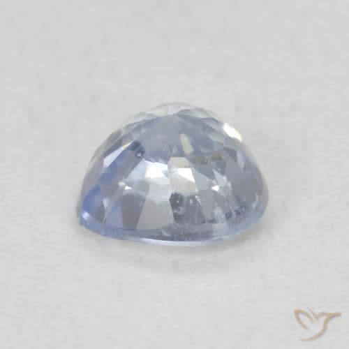 0.47ct Light Purplish Blue Sapphire, Heart Shape, 4.6x4.5 mm