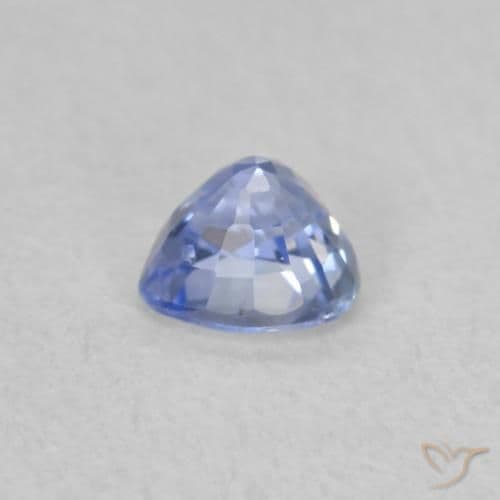 0.39ct Light Violet Blue Sapphire, Heart Shape, 4.1x4.1 mm