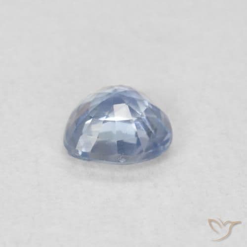 0.36ct Light Violet Blue Sapphire, Heart Shape, 4.2x4.1 mm