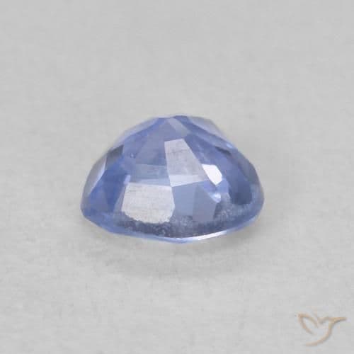 0.37ct Natural Pastel Blue Sapphire, Heart Shape, 4.1x4 mm
