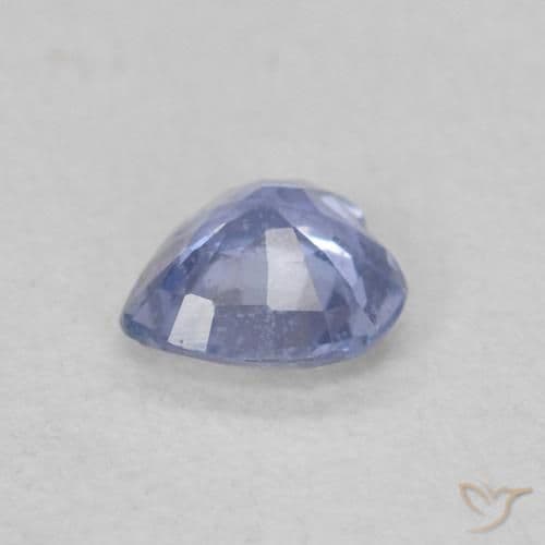 0.30ct Natural Baby Blue Sapphire, Heart Shape, 4.2x4.2 mm