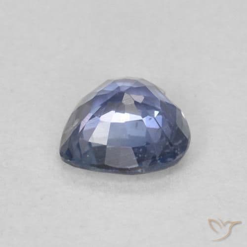0.37ct Light Violet Blue Sapphire, Heart Shape, 4.3x4.2 mm