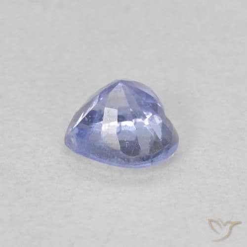 0.30ct Light Violet Blue Sapphire, Heart Shape, 3.9x3.8 mm