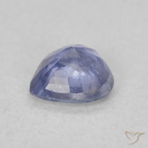 0.42ct Natural Light Blue Sapphire, Heart Shape, 4.6x4.5 mm