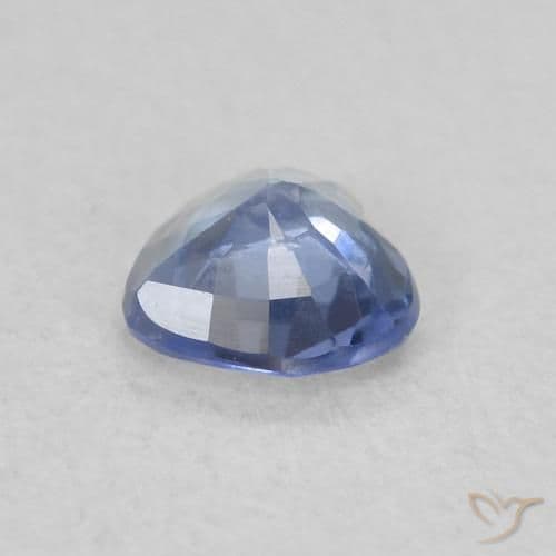 0.39ct Natural Light Blue Sapphire, Heart Shape, 4.6x4.2 mm