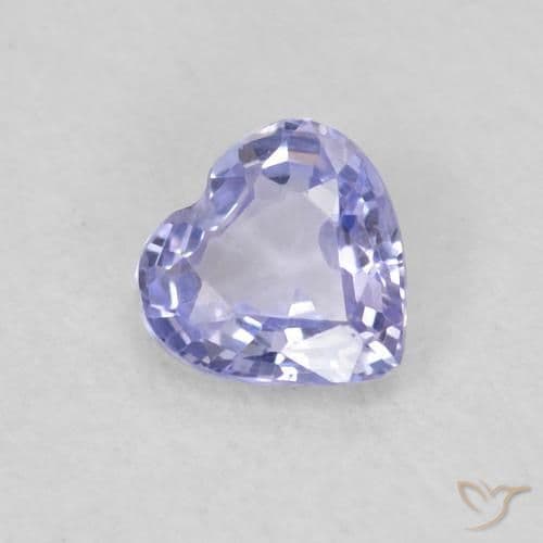 0.28ct Natural Light Blue Sapphire, Heart Shape, 4.1x4.1 mm