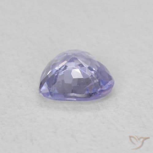 0.28ct Natural Light Blue Sapphire, Heart Shape, 4.1x4.1 mm