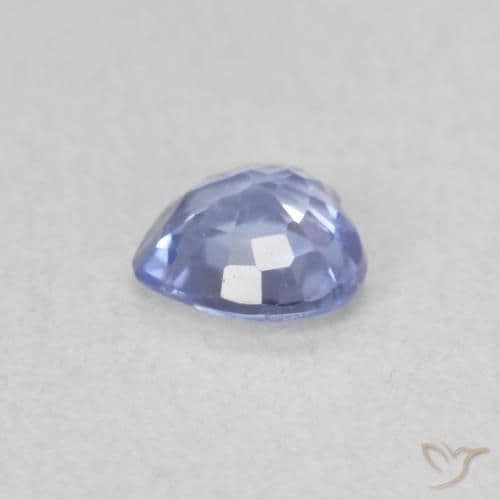0.37ct Natural Pastel Blue Sapphire, Heart Shape, 4.4x4.3 mm